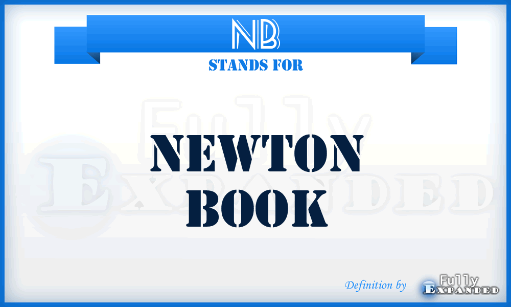 NB - Newton Book