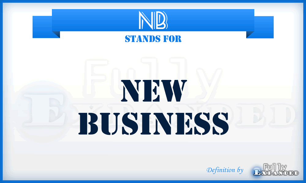 NB - New Business