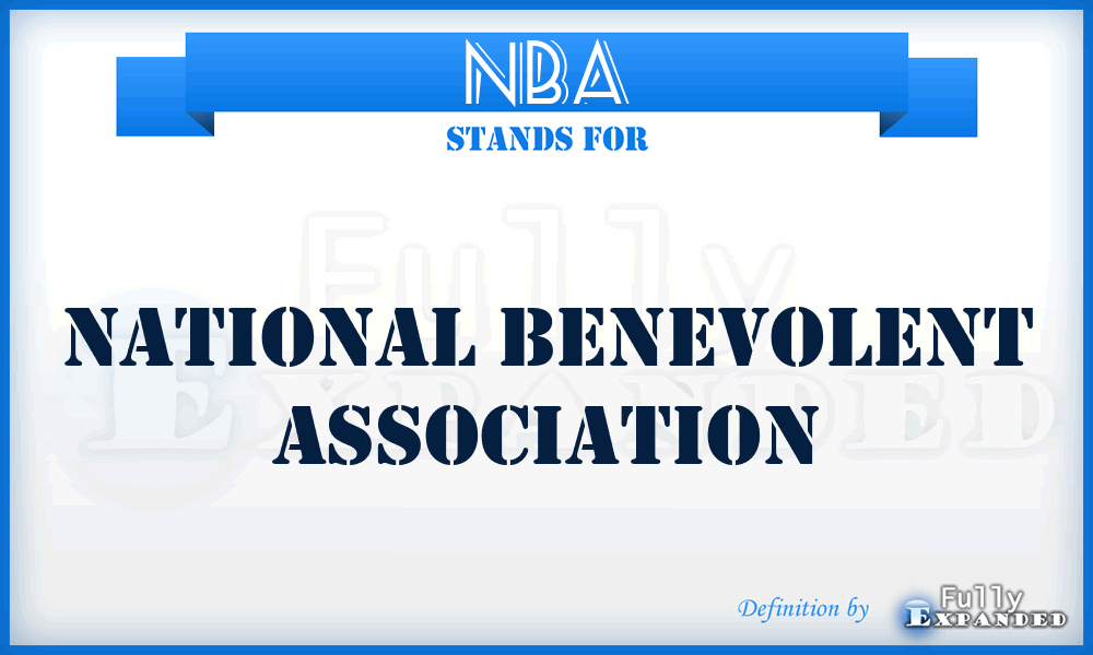 NBA - National Benevolent Association