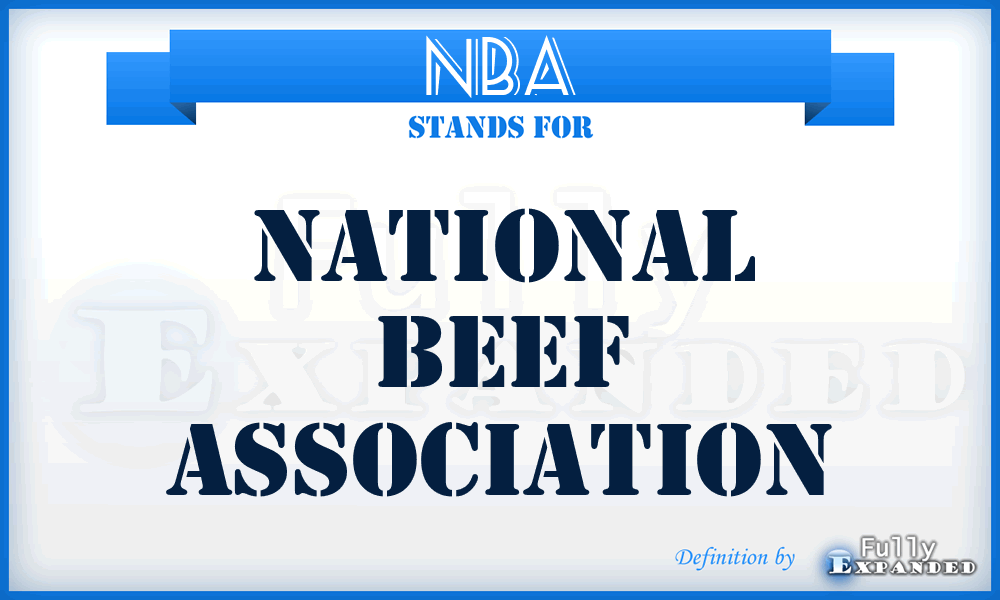 NBA - National Beef Association