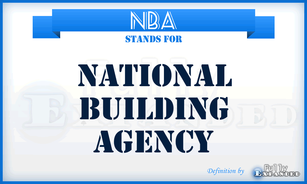 NBA - National Building Agency