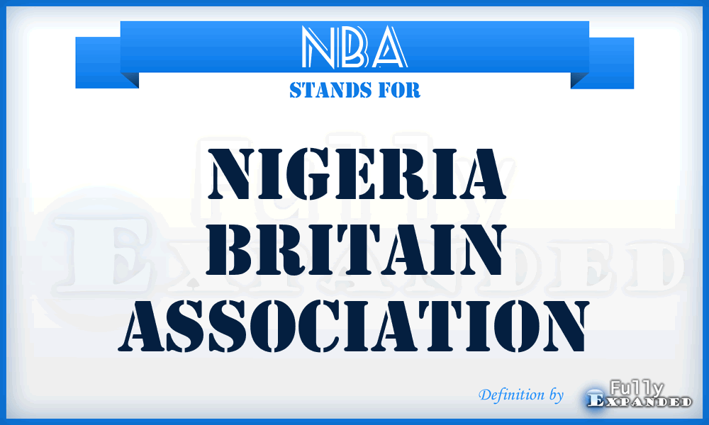 NBA - Nigeria Britain Association