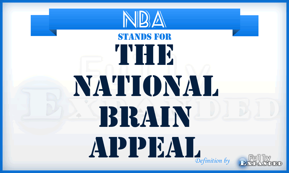 NBA - The National Brain Appeal