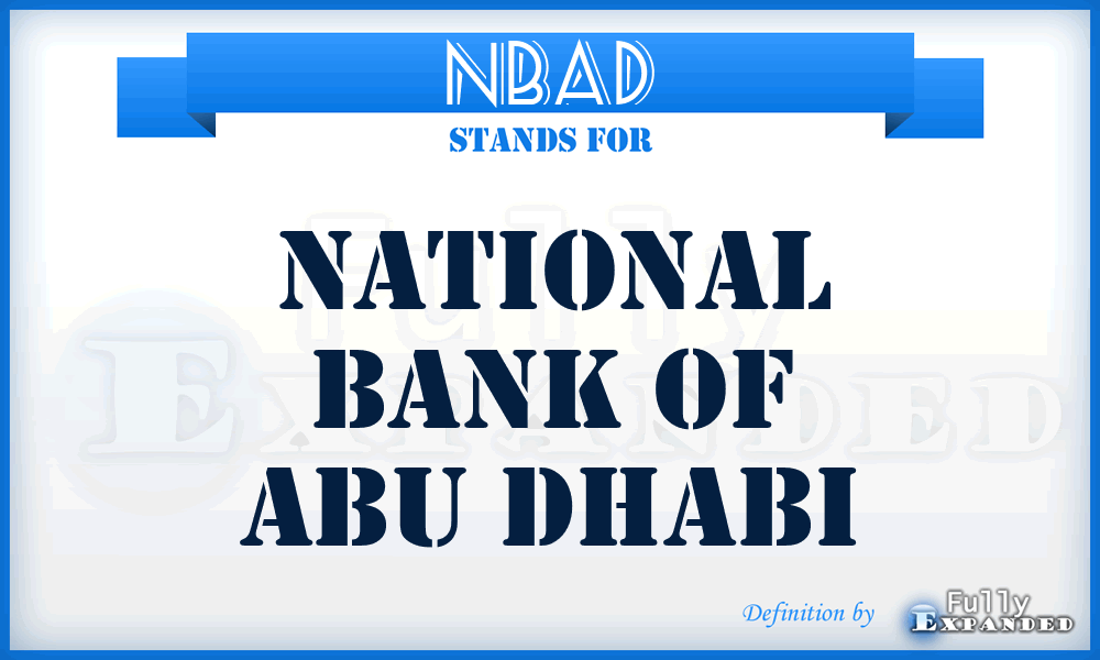 NBAD - National Bank of Abu Dhabi