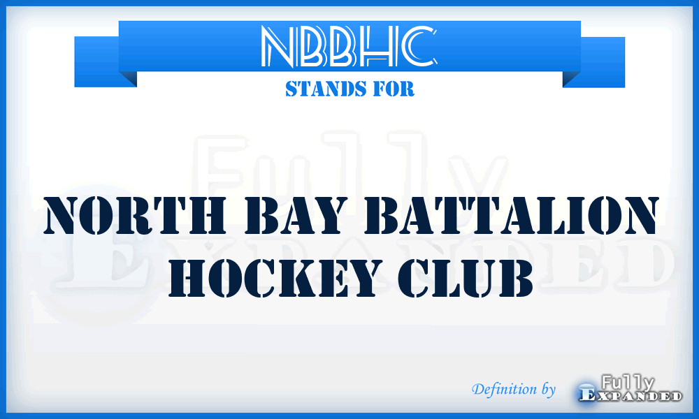 NBBHC - North Bay Battalion Hockey Club