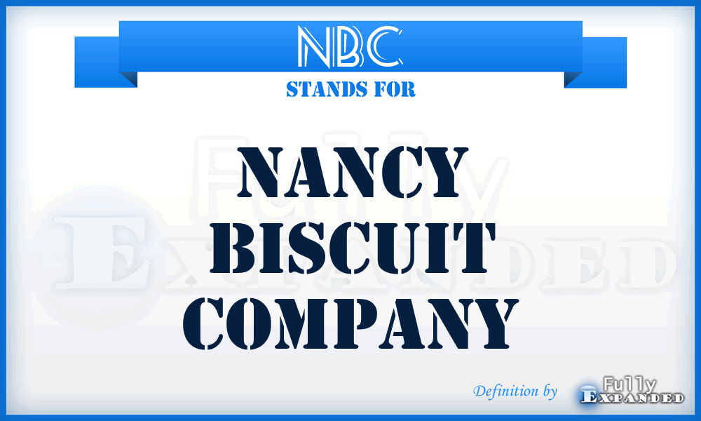 NBC - Nancy Biscuit Company