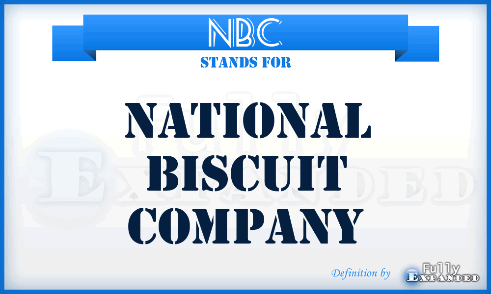 NBC - National Biscuit Company