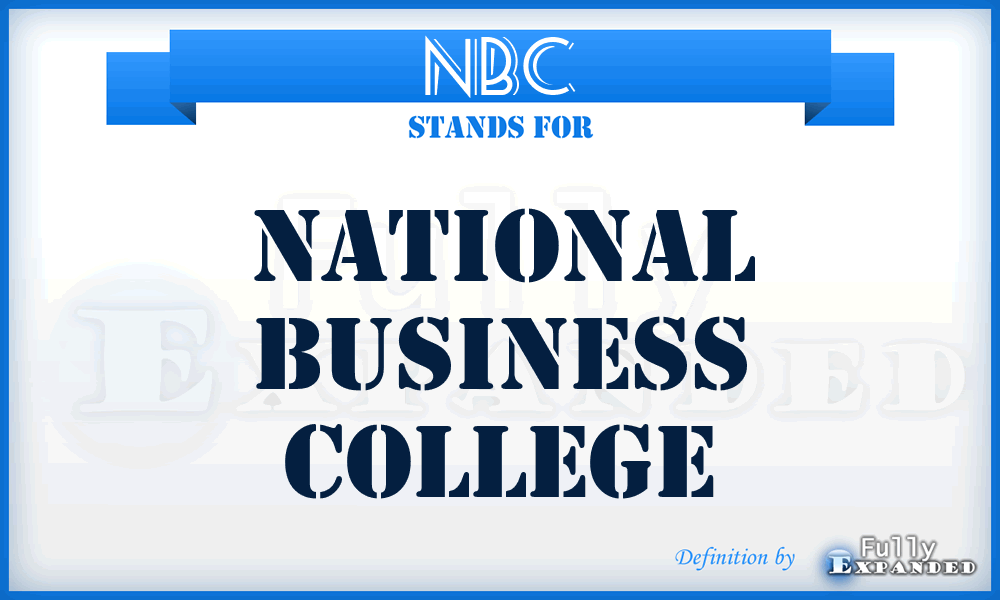 NBC - National Business College