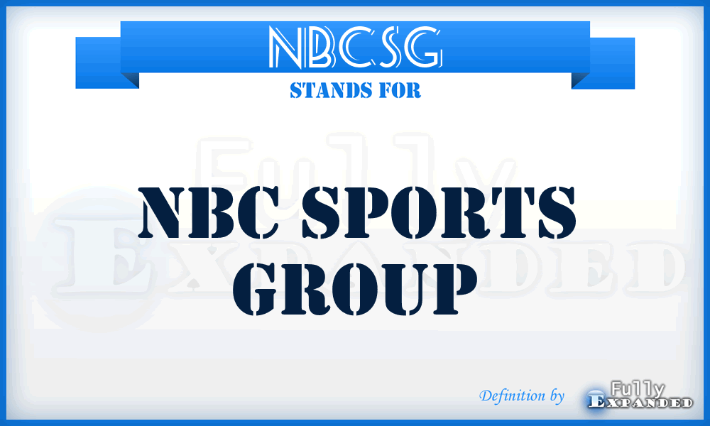 NBCSG - NBC Sports Group