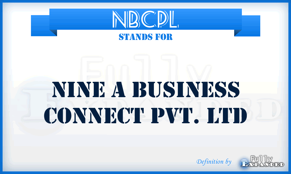 NBCPL - Nine a Business Connect Pvt. Ltd