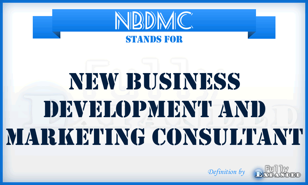 NBDMC - New Business Development and Marketing Consultant
