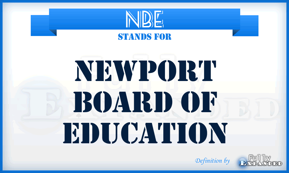 NBE - Newport Board of Education