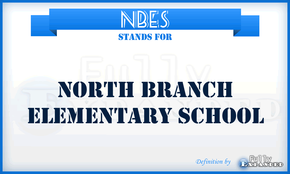 NBES - North Branch Elementary School