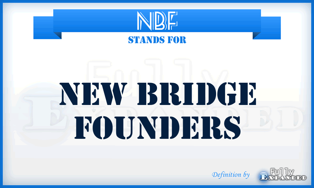 NBF - New Bridge Founders