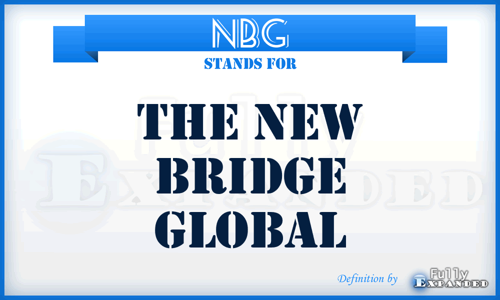 NBG - The New Bridge Global