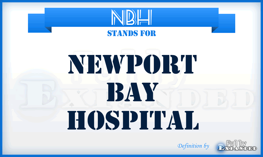 NBH - Newport Bay Hospital