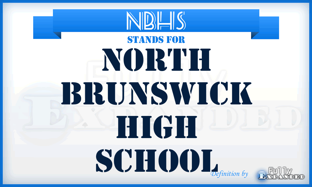 NBHS - North Brunswick High School