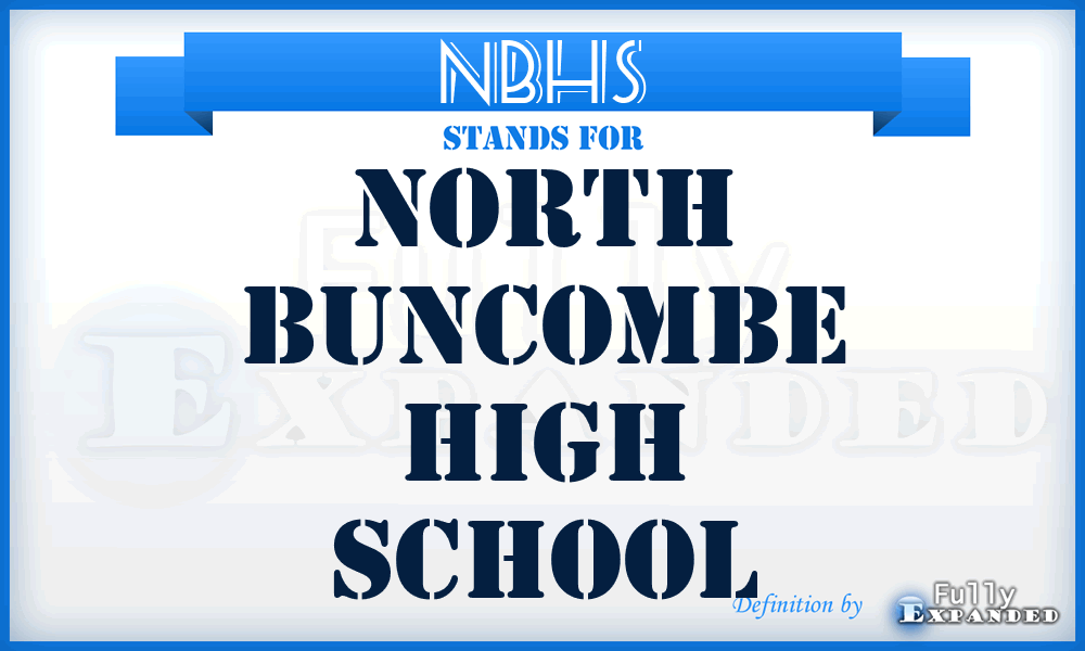 NBHS - North Buncombe High School