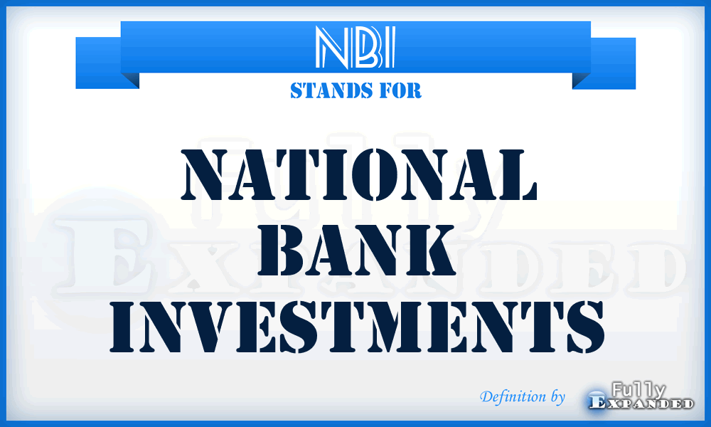 NBI - National Bank Investments