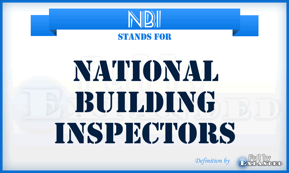 NBI - National Building Inspectors