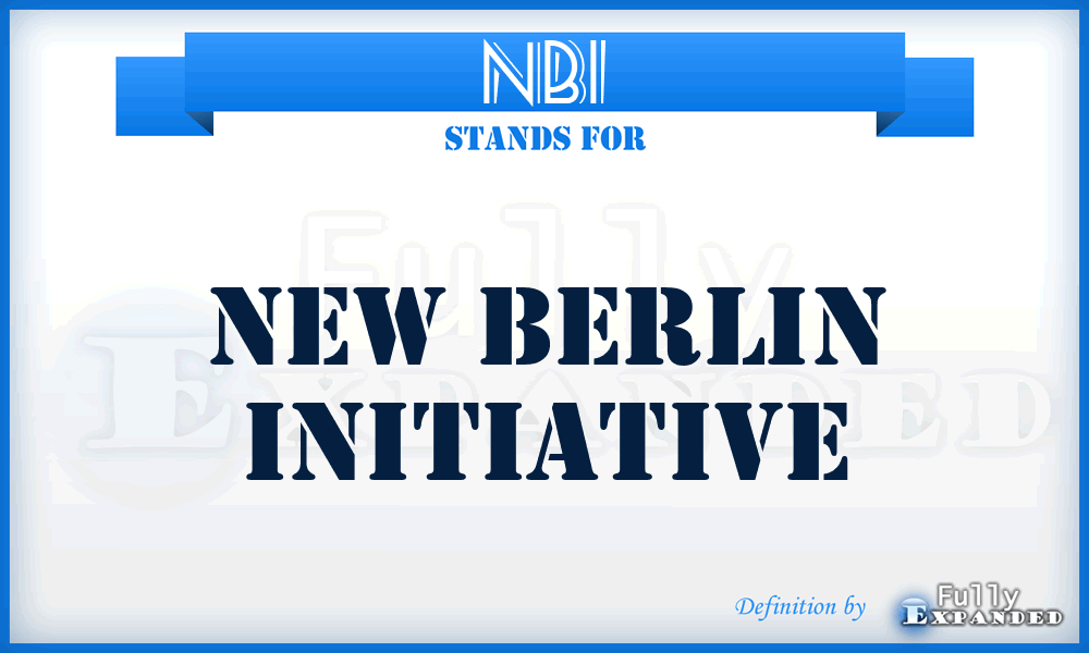 NBI - New Berlin Initiative