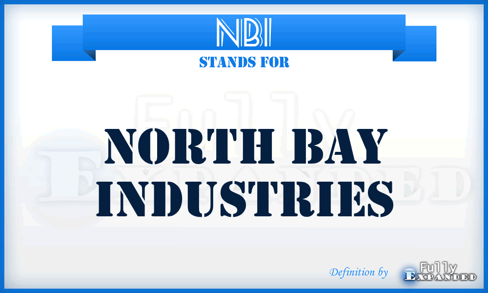 NBI - North Bay Industries