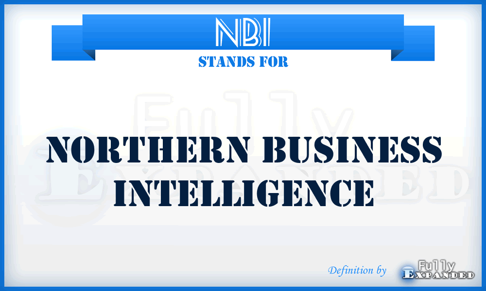 NBI - Northern Business Intelligence