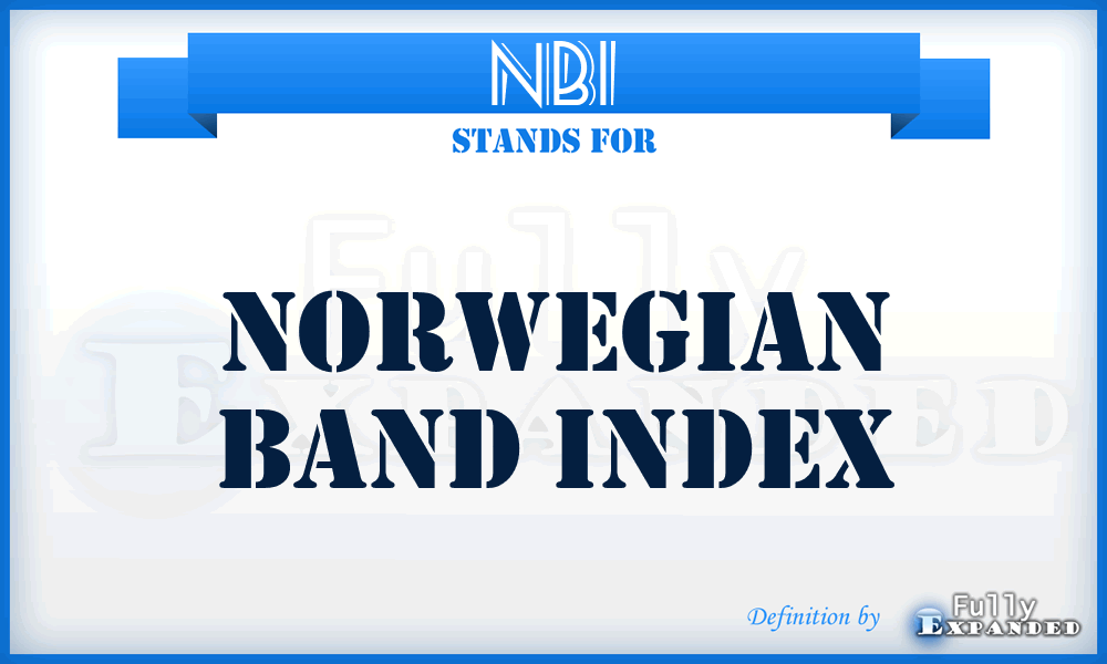 NBI - Norwegian Band Index