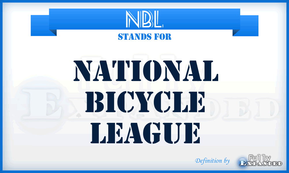 NBL - National Bicycle League