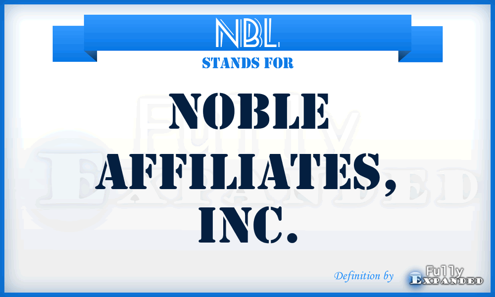 NBL - Noble Affiliates, Inc.