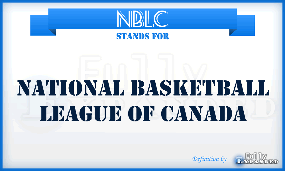 NBLC - National Basketball League of Canada