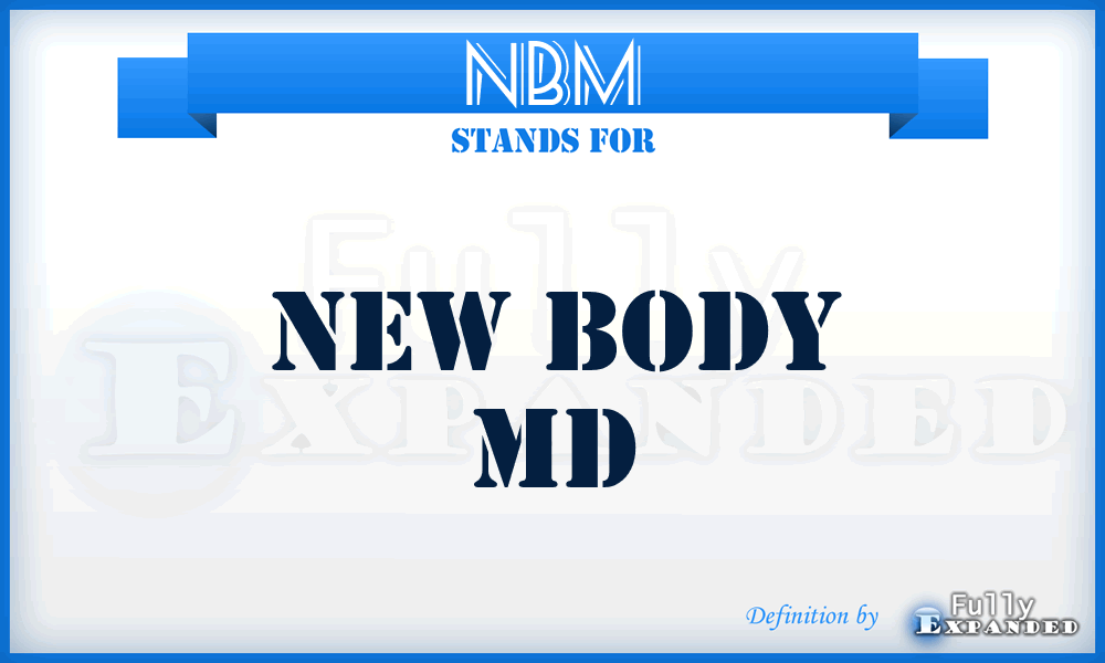 NBM - New Body Md