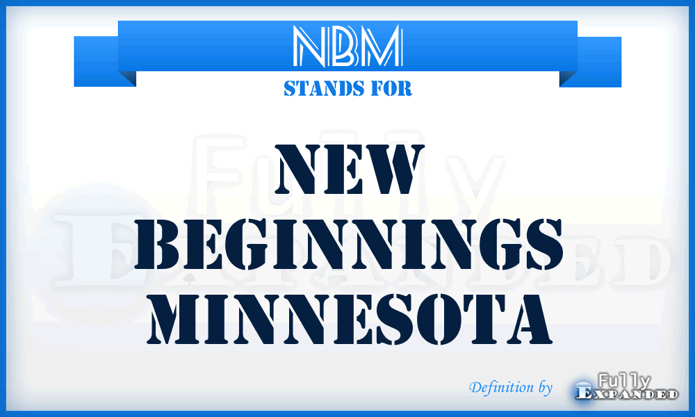 NBM - New Beginnings Minnesota