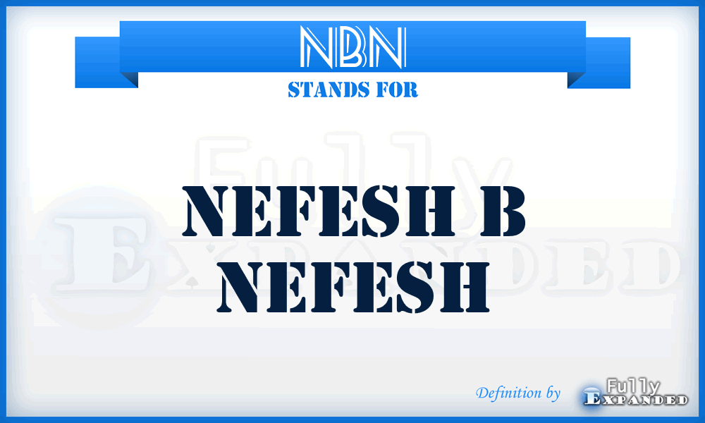 NBN - Nefesh B Nefesh