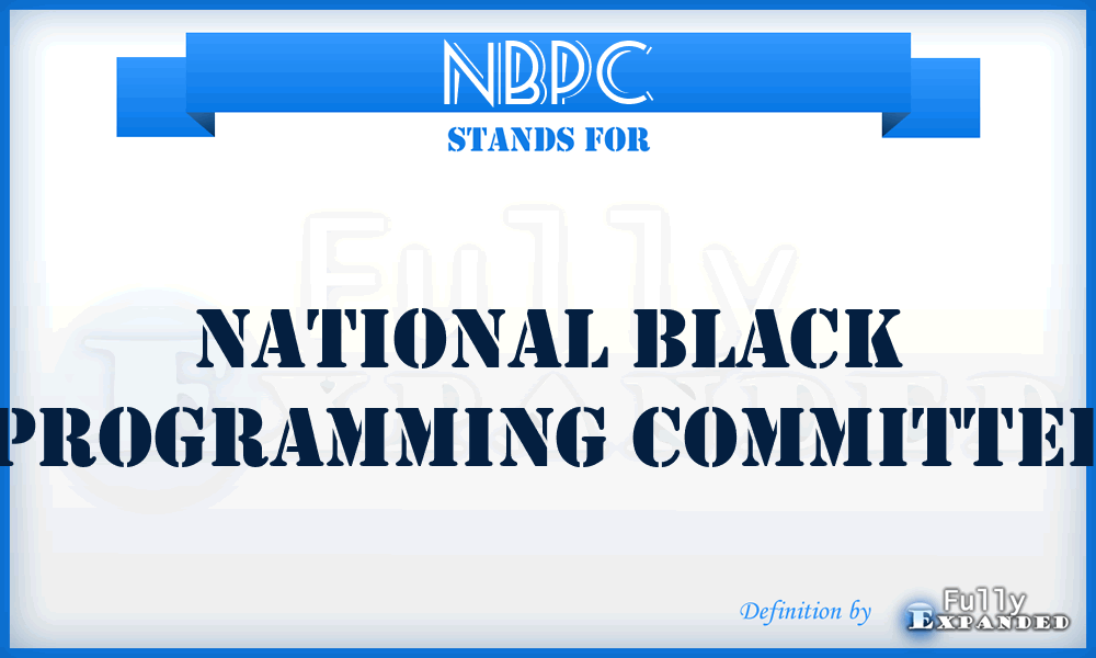 NBPC - National Black Programming Committee