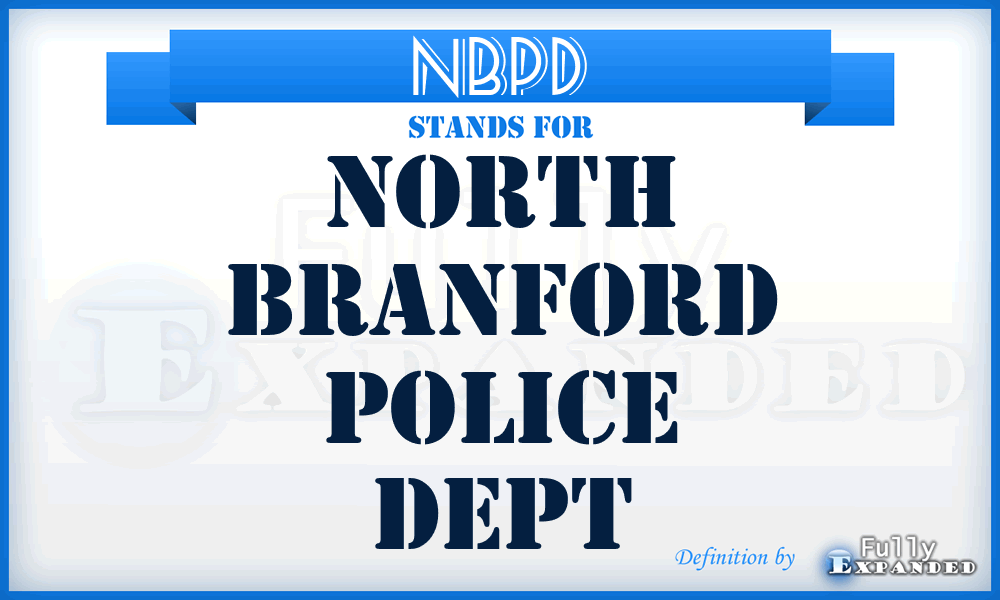 NBPD - North Branford Police Dept