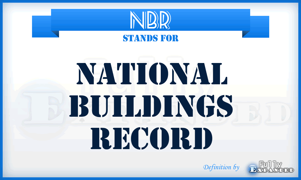 NBR - National Buildings Record
