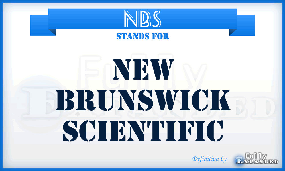 NBS - New Brunswick Scientific