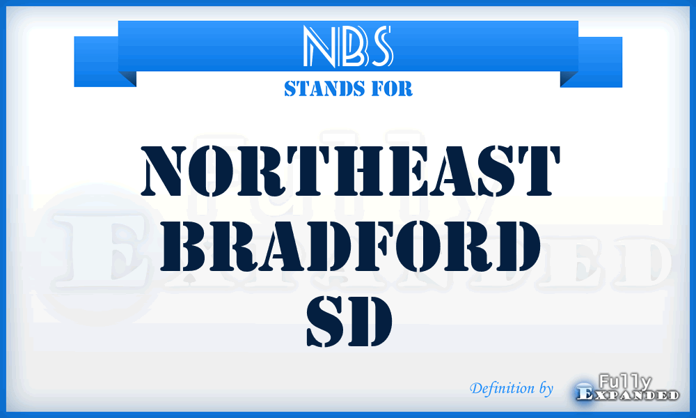 NBS - Northeast Bradford Sd