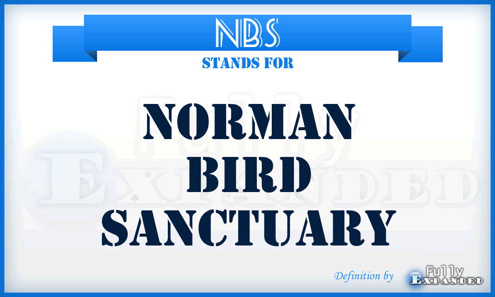 NBS - Norman Bird Sanctuary