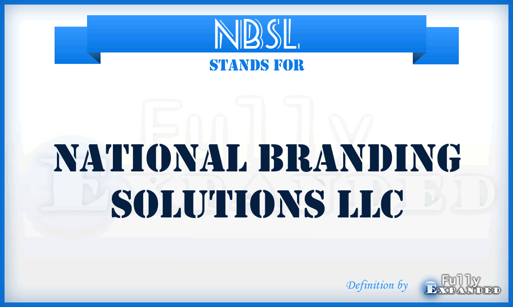NBSL - National Branding Solutions LLC