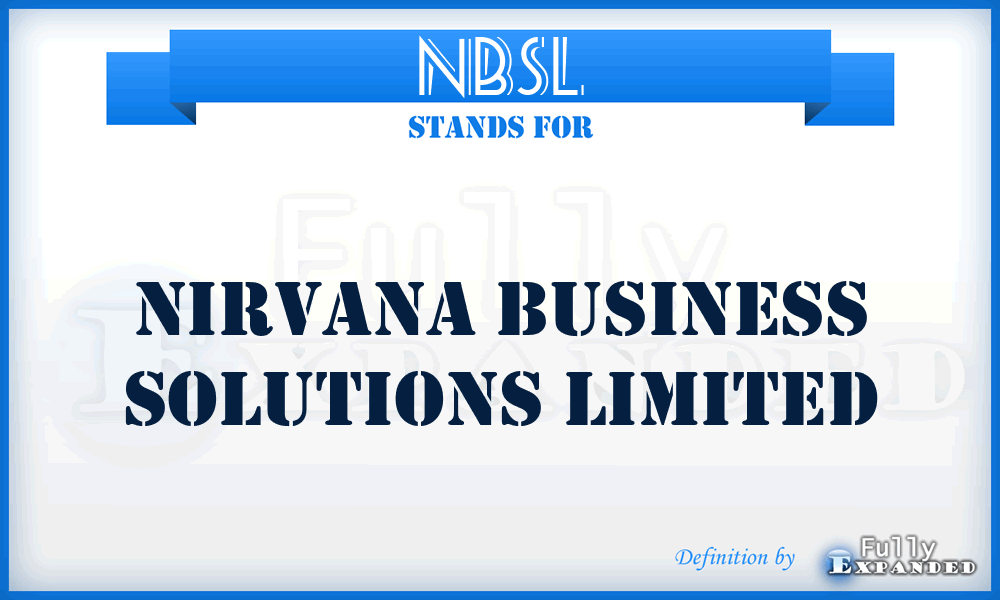 NBSL - Nirvana Business Solutions Limited