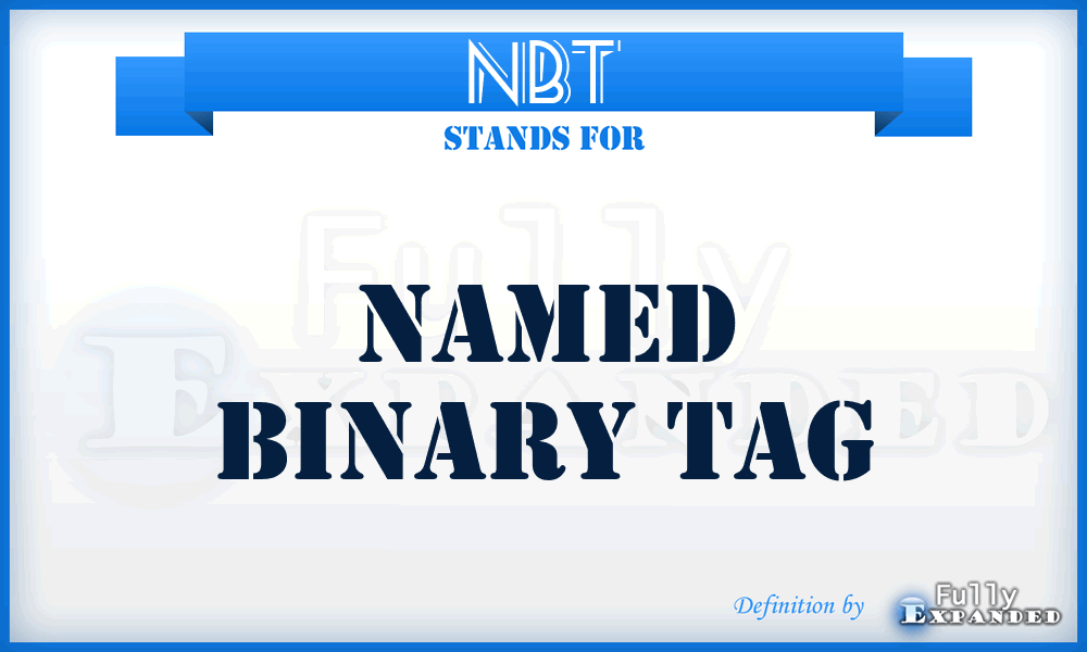 NBT - Named Binary Tag