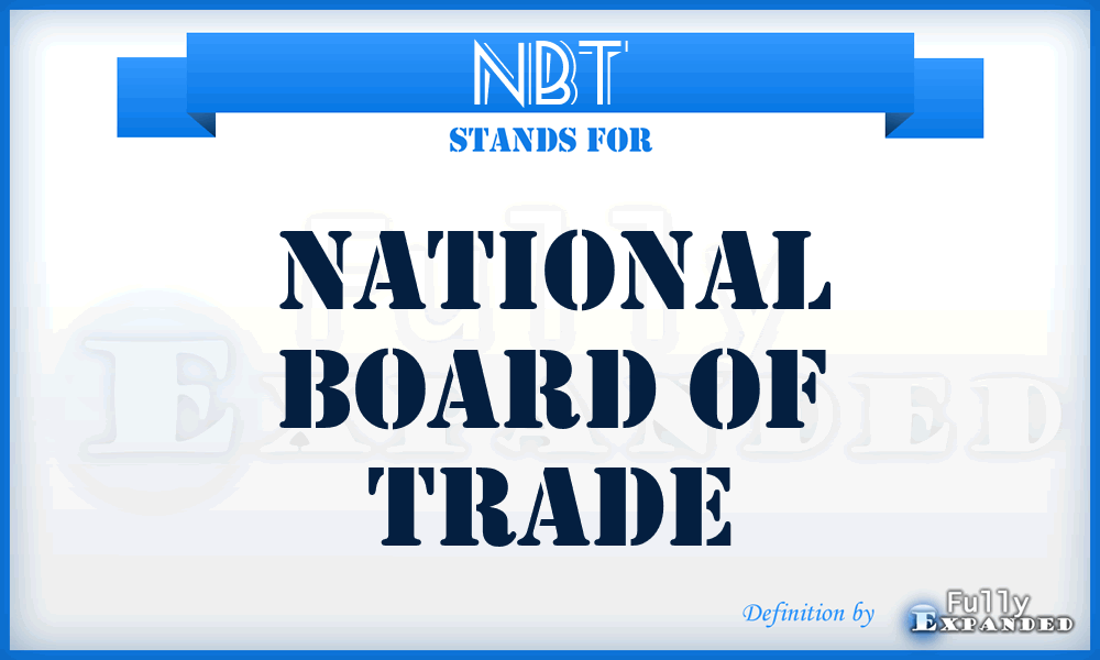 NBT - National Board of Trade