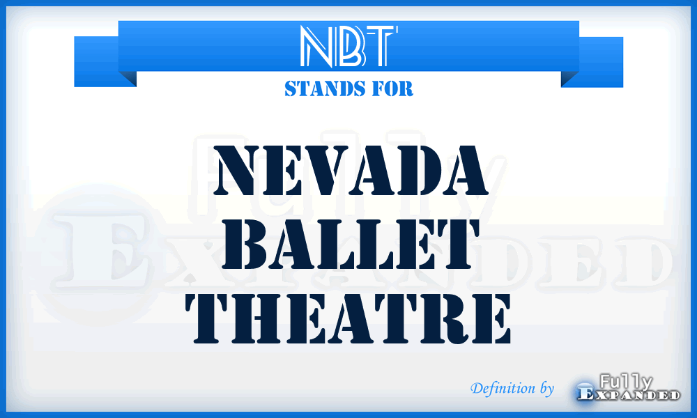 NBT - Nevada Ballet Theatre