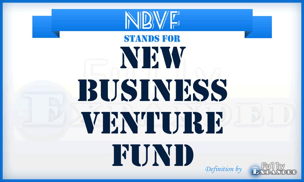 NBVF - New Business Venture Fund