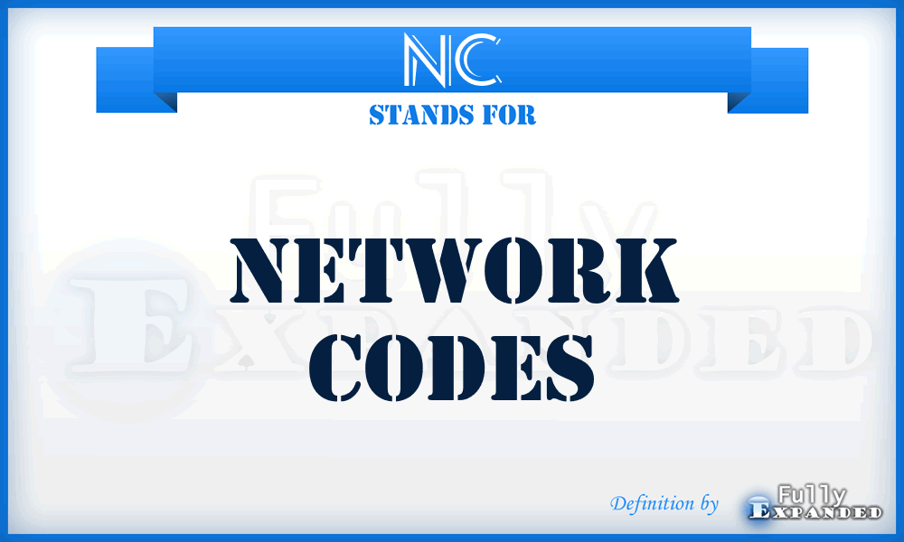 NC - Network Codes