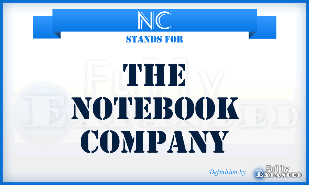 NC - The Notebook Company