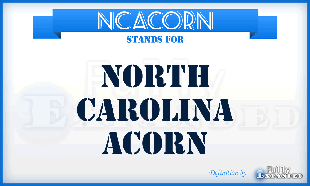 NCACORN - North Carolina ACORN