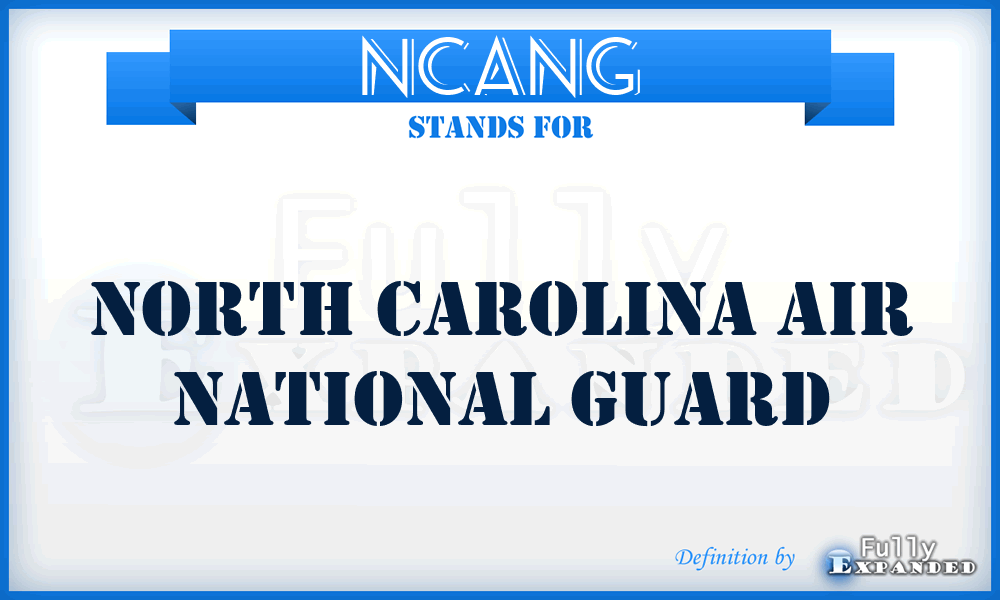 NCANG - North Carolina Air National Guard